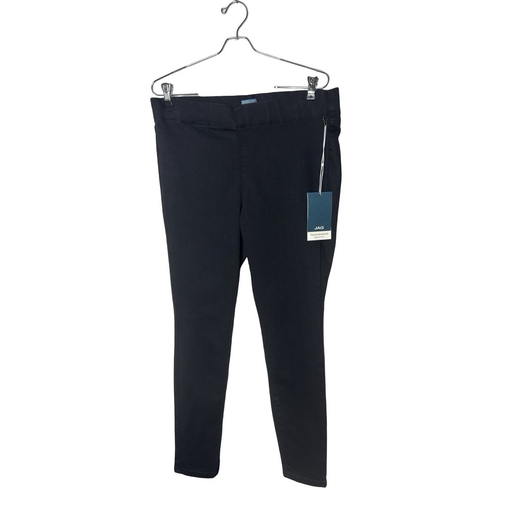 JAG Forever stretch Fit High Rise Pull one jeans black size Large New